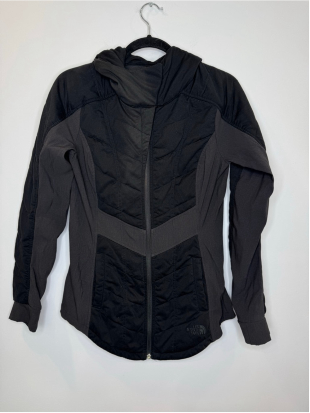 THE NORTH FACE Jacket Women's SMALL Hooded Quilted outdoor gorpcore